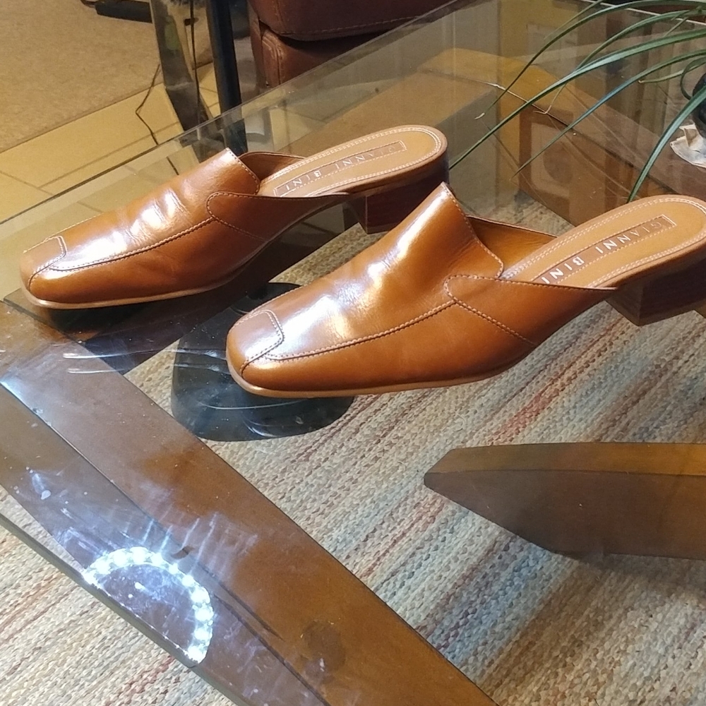 Gianni Bini Carmel Tan Loafer Mules (8)